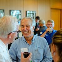 Guests talking to each other.